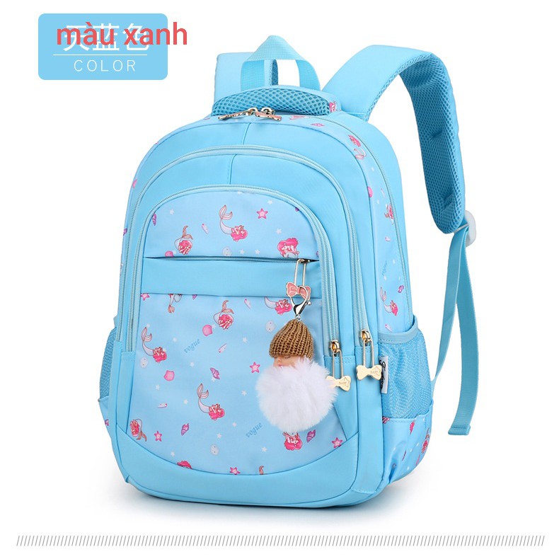 Balo đi học bé gái siêu nhẹ không tặng kèm móc khóa