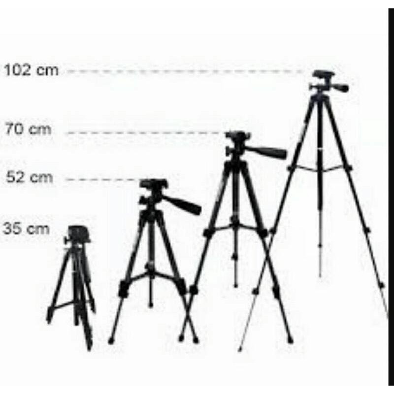 Gậy tripod 3 chân - Gậy LIVESTREAM - Kèm kẹp điện thoại 3 chân tương thích nhiều dòng máy