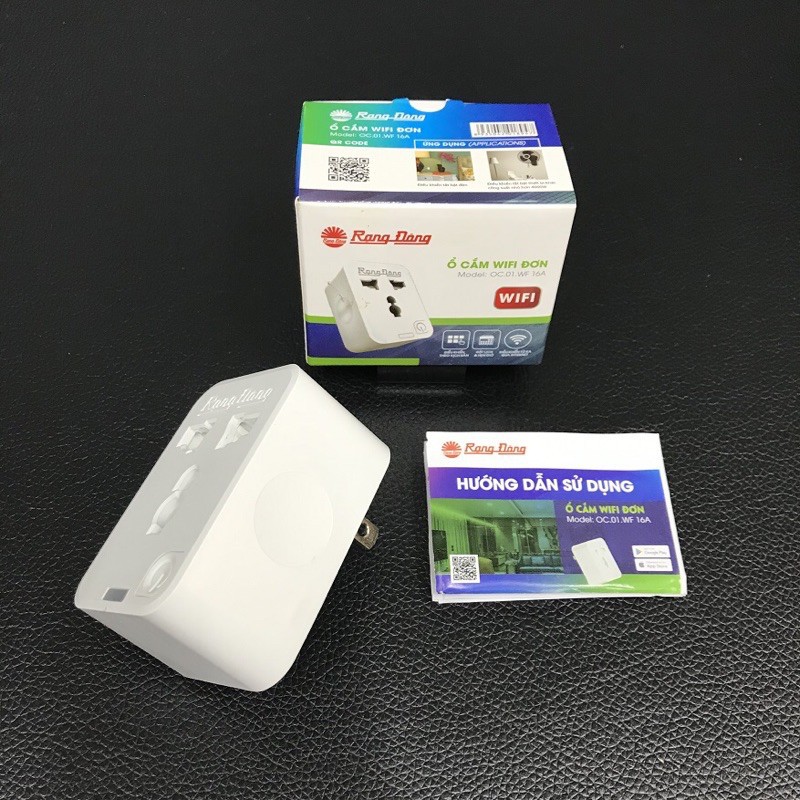 Ổ Cắm Điện Thông Minh Wifi Rạng Đông, Điều Khiển Bằng Wifi , 3g, 4g Công Suất 3500w