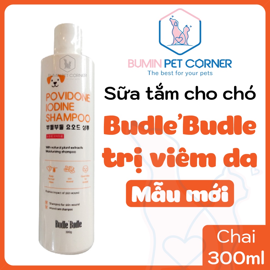 Sữa tắm viêm da cho chó Budle Budle chai 300ml