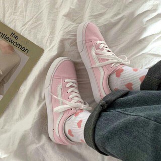 Giày thể thao vans hồng dáng ulzzang