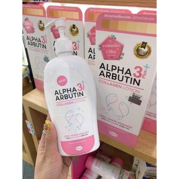 [Hàng Chuẩn] Sữa Dưỡng Thể Trắng Da Collagen Alpha Arbutin 500ml Thái Lan