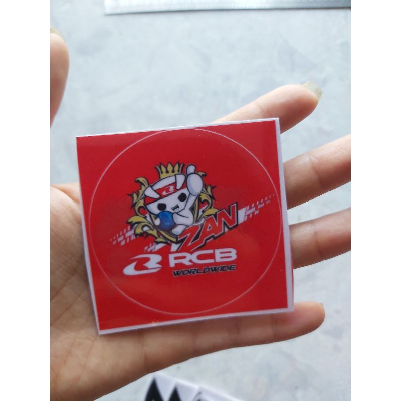 Tem Decal RCB Hình Tròn Đỏ Dán Xe Giá Rẻ