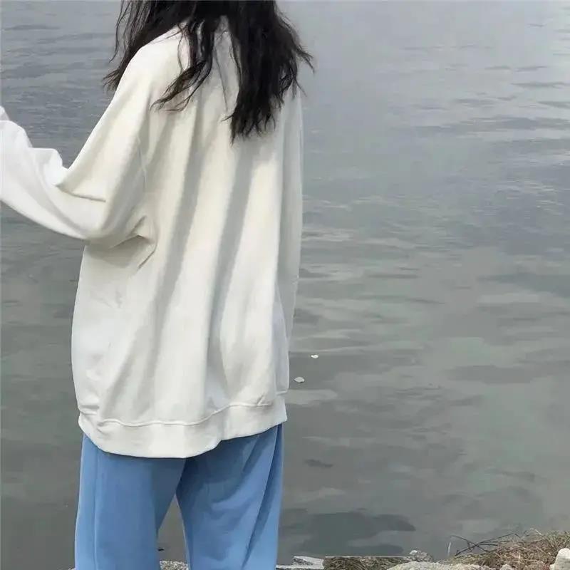 NRVP Áo Thun Nữ Dài Tay Cổ Tròn Thời Trang Hàn