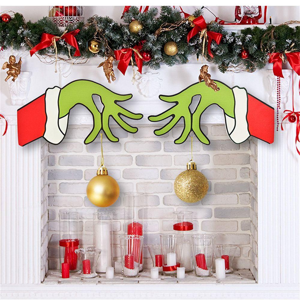 CONOPERY Miếng Dán Tường Trang Trí Giáng Sinh Hình Tên Lửa