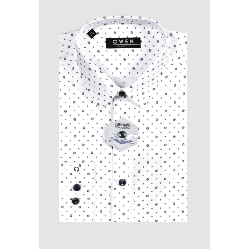 XẢ ÁO LẺ SIZE - Áo sơ mi nam dài tay Owen 22892 size 41-42