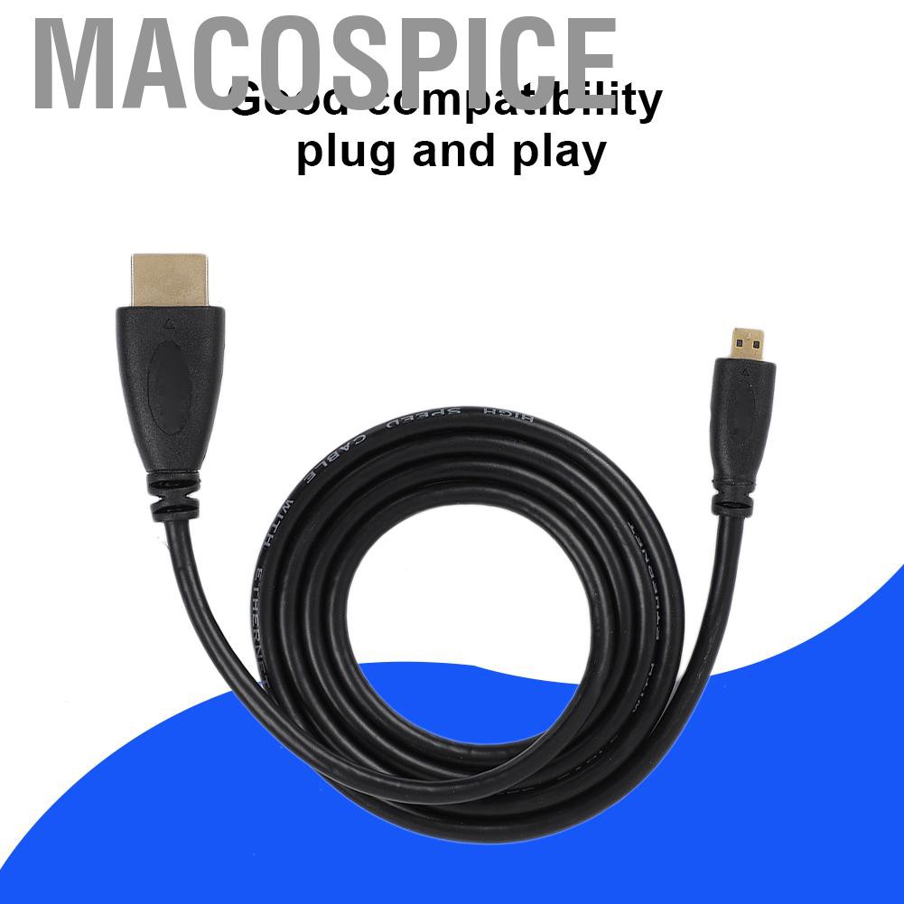 Cáp Chuyển Đổi Từ Macospice Micro Sang Hdmi 1440p / 1080p / 1080i / 720p / 480p Cho Raspberry Pi 4b