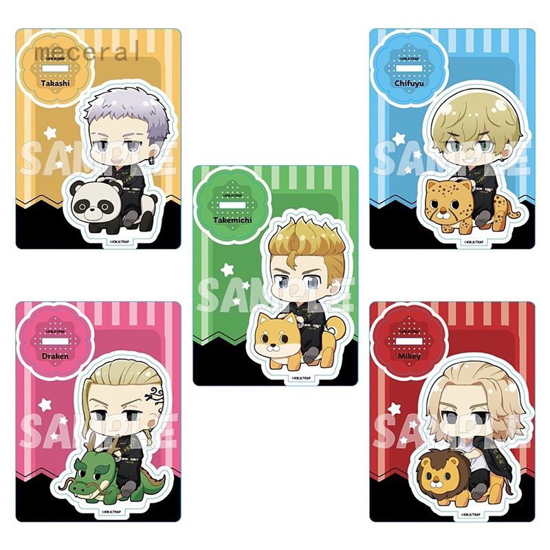 Mô hình nhân vật Anime Revengers Manjiro Ken Takemichi Hinata Atsushi bằng acrylic kèm giá đỡ