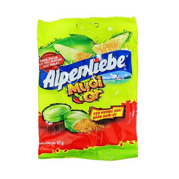 Kẹo xoài non muối ớt Alpenliebe bịch 32viên 87g