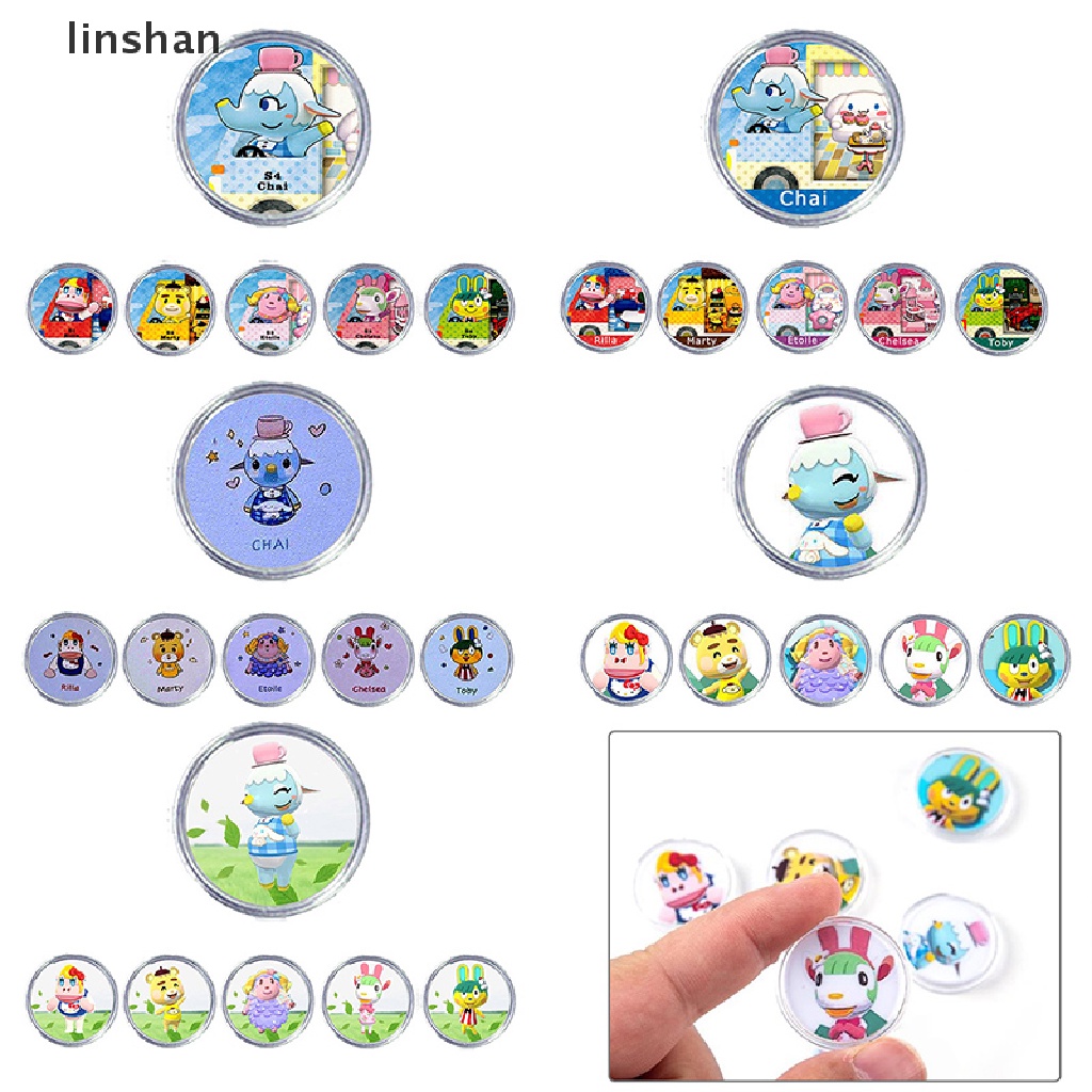 [linshan] 6Pcs set Switch Animal Crossing Sanrio Series Round NFC Tag Cards Game Cards [HOT] thumbnail