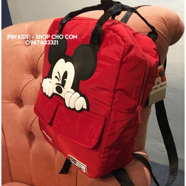 [ZARA Kids] - Balo Trẻ Em Mickey Đỏ ❤️Ảnh thật ✅
