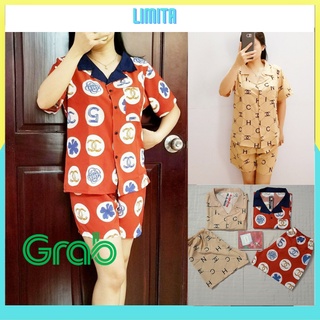 Đồ bộ nữ pijama đồ mặc nhà tay ngắn quần ngắn vải lụa mềm mịn mặc mát không nhăn-DBN01
