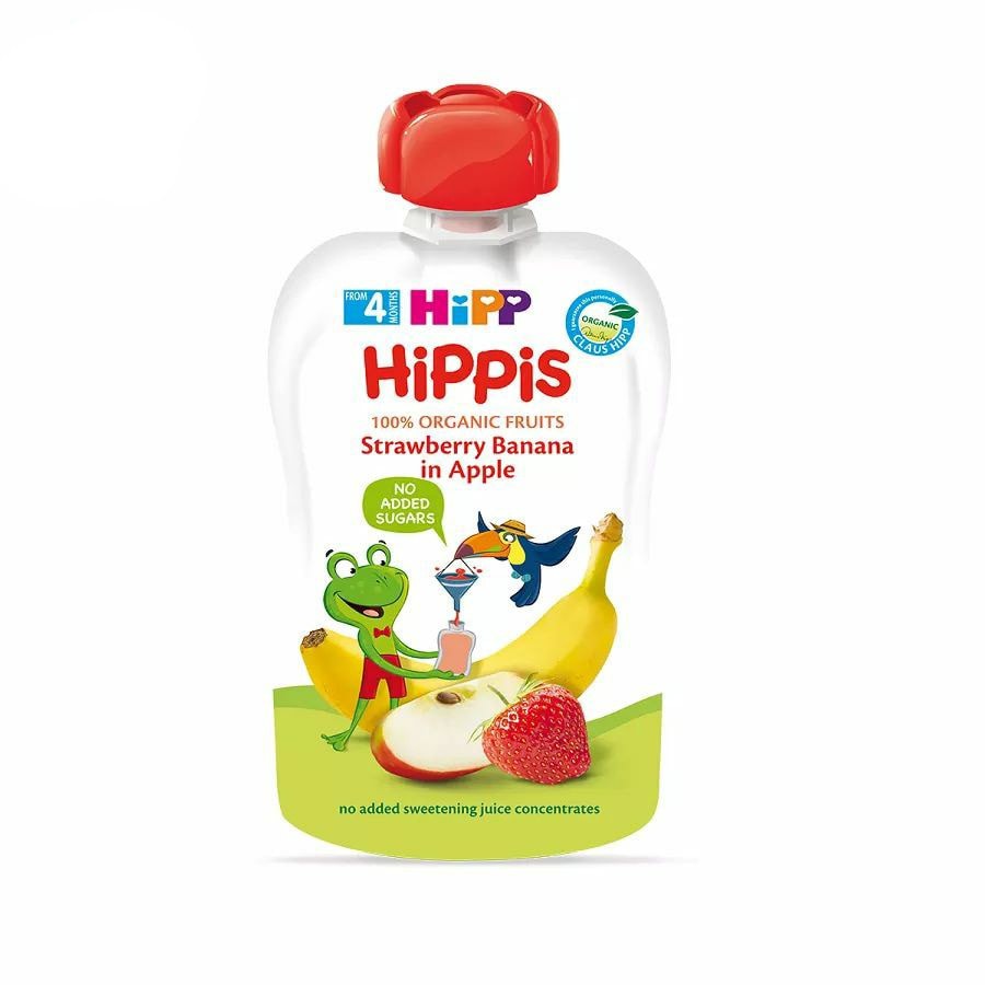 (mẫu mới)TRÁI CÂY NGHIỀN HỮU CƠ HIPPIS ORGANIC CHO BÉ TỪ 4 THÁNG