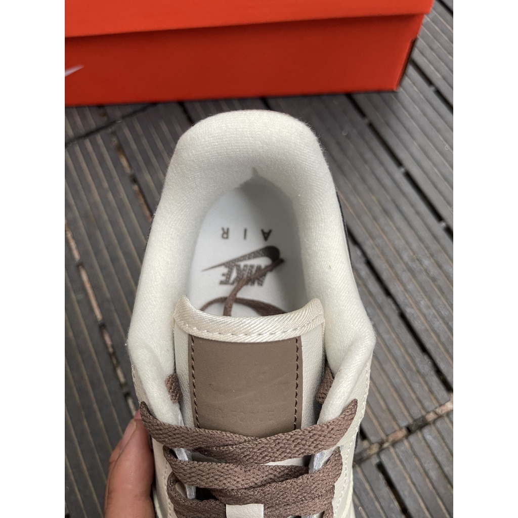 GIÀY AF1 Vệt  NÂU KEM NÂU FULL BOX FREE SHIP