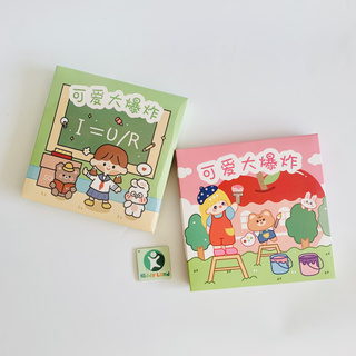 Bộ 100 sticker dễ thương trang trí sổ, vở, điện thoại, cốc, laptop hình dán cô gái cute (Có Hộp Đựng)