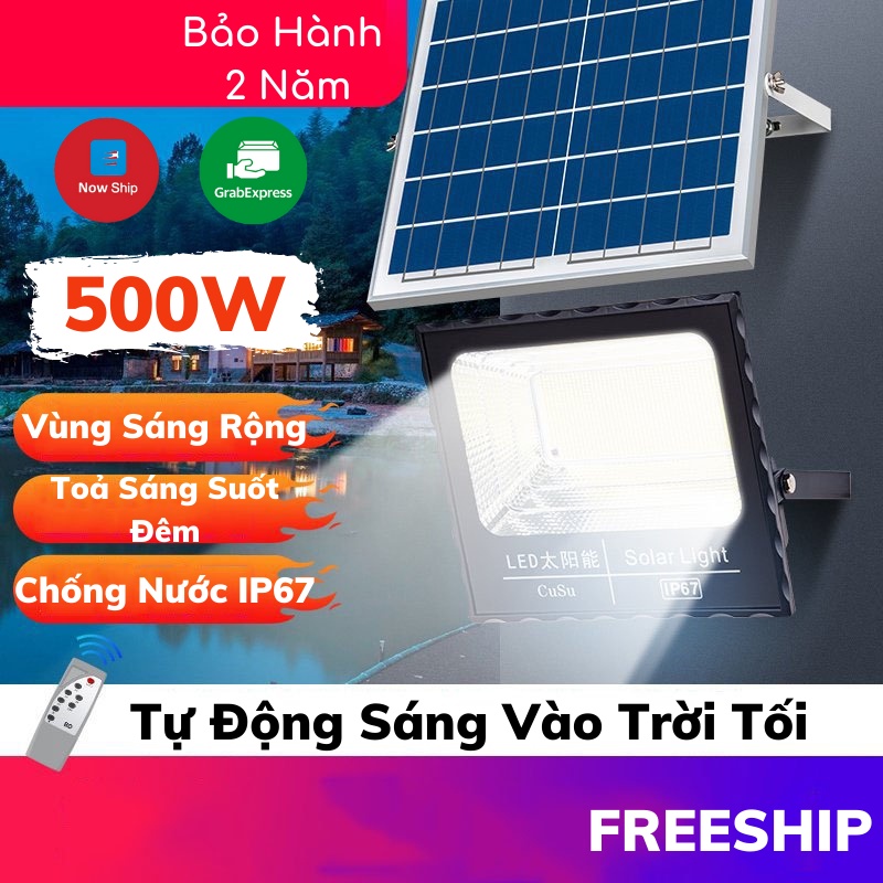 Đèn Năng Lượng Mặt Trời, Đèn Pha Năng Lượng Mặt Trời Siêu Sáng, Chống Nước, Tiết Kiệm Điện