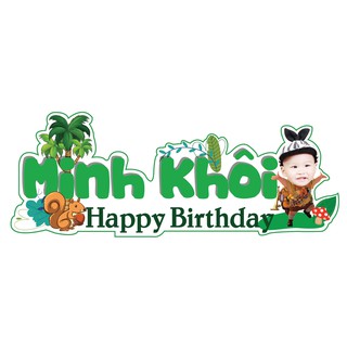 Biển tên sinh nhật cho bé trai