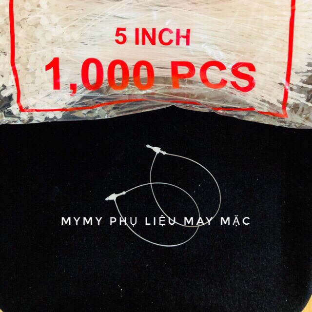 Dây tag treo nhãn mác Dây nhựa Ty vòng - String pin 5 inch/ 7 inch
