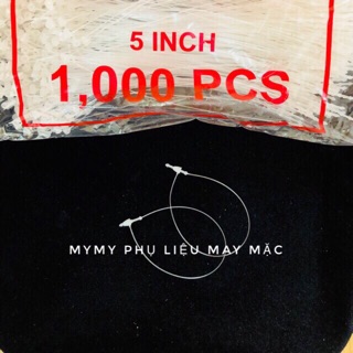 Dây tag treo nhãn mác Dây nhựa Ty vòng - String pin 5 inch/ 7 inch
