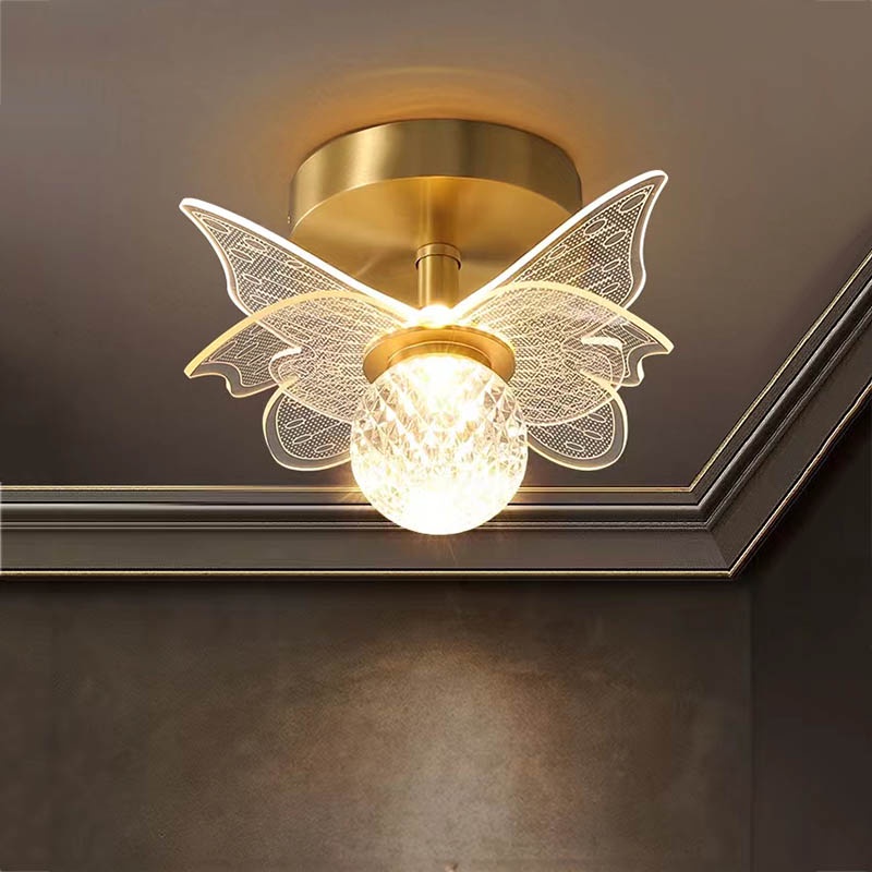 Đèn Trần Bóng LED Hình Hoa Phong Cách Bắc Âu Sáng Tạo