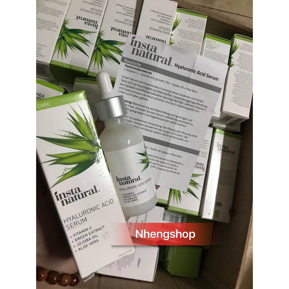 [Full 60ml] Tinh chất INSTANATURAL HYALURONIC ACID