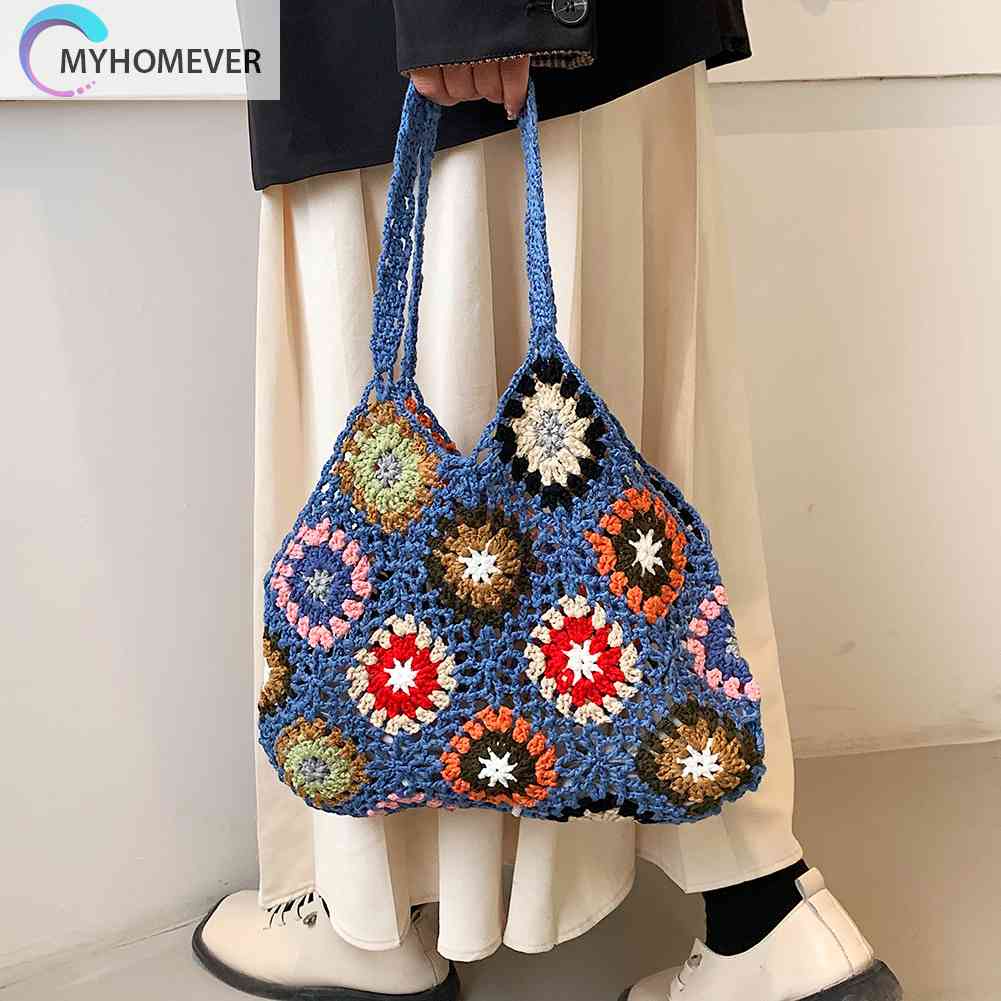 Túi Xách Đan Móc Phong Cách Bohomian Cho Nữ