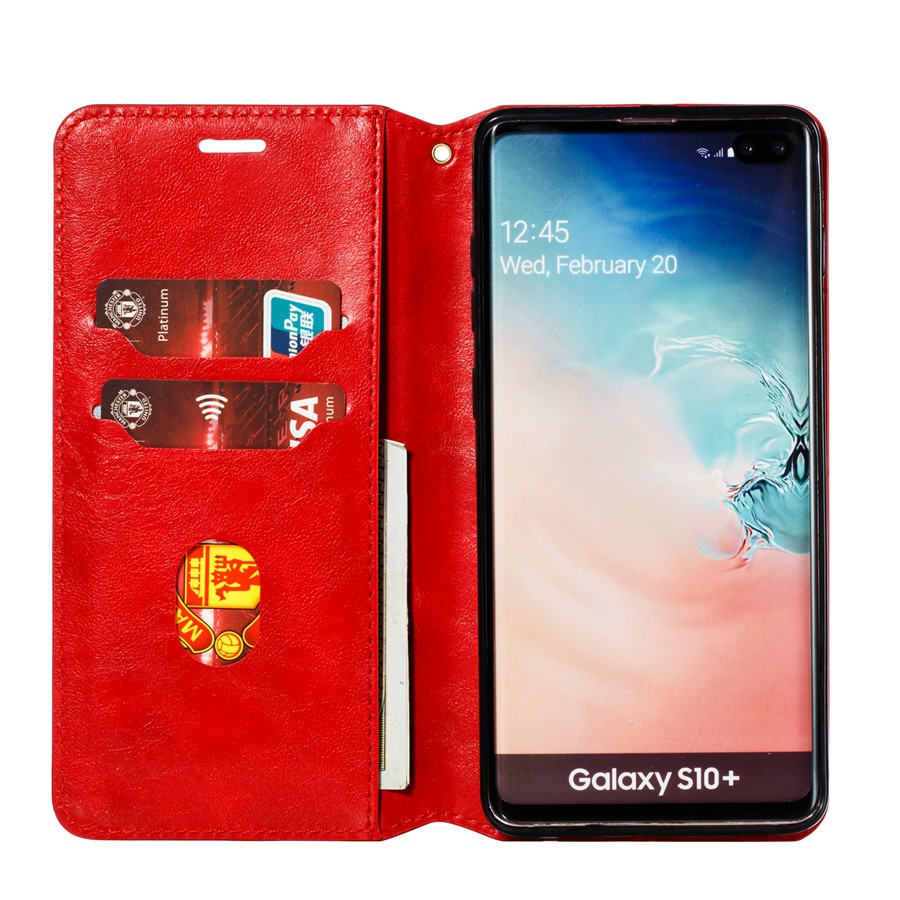 Bao da điện thoại họa tiết trơn cho Samsung S10/S10 Plus/S10e/S10 5G | BigBuy360 - bigbuy360.vn