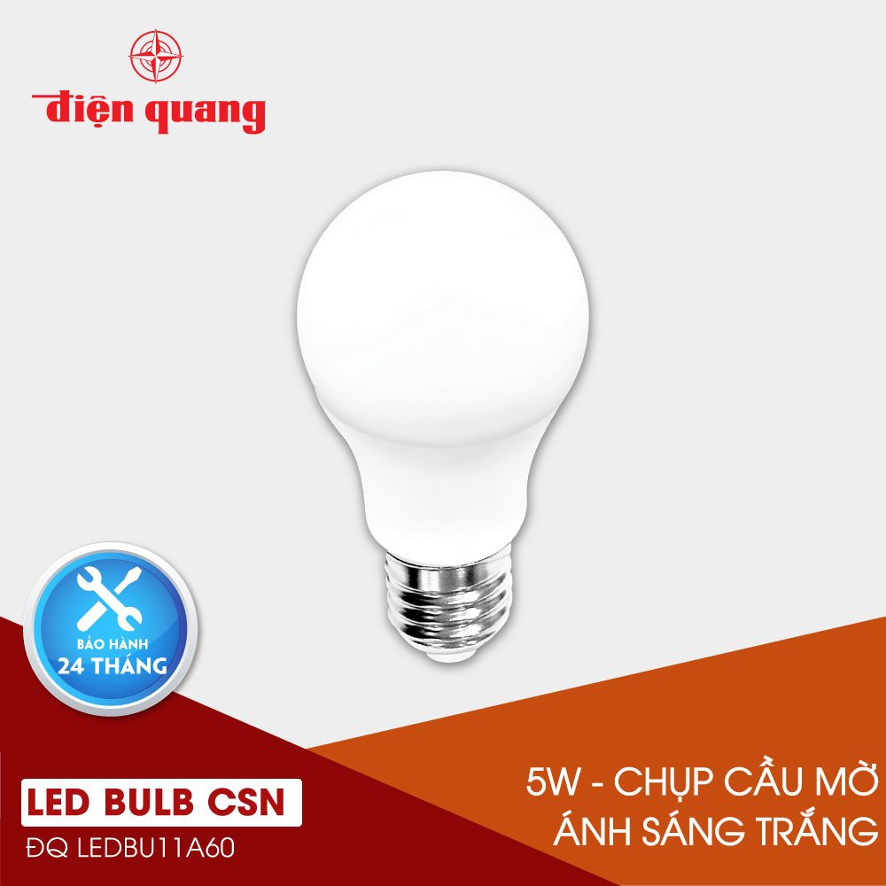 Đèn LED Bulb Điện Quang 5W ( Bảo Hành 2 Năm )