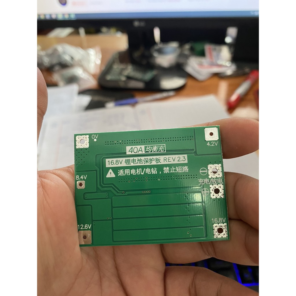 Mạch 4S 14.4V - 40A Balance, sạc cân bằng và bảo vệ pin Li-ion 3.7V. BN.
