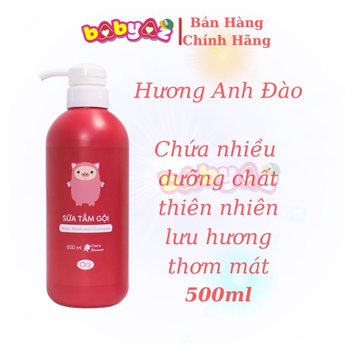 Sữa Tắm Gội Agi Chai 200ml- 500ml Sữa Tắm toàn thân Cho Bé Sơ Sinh Và Trẻ Em