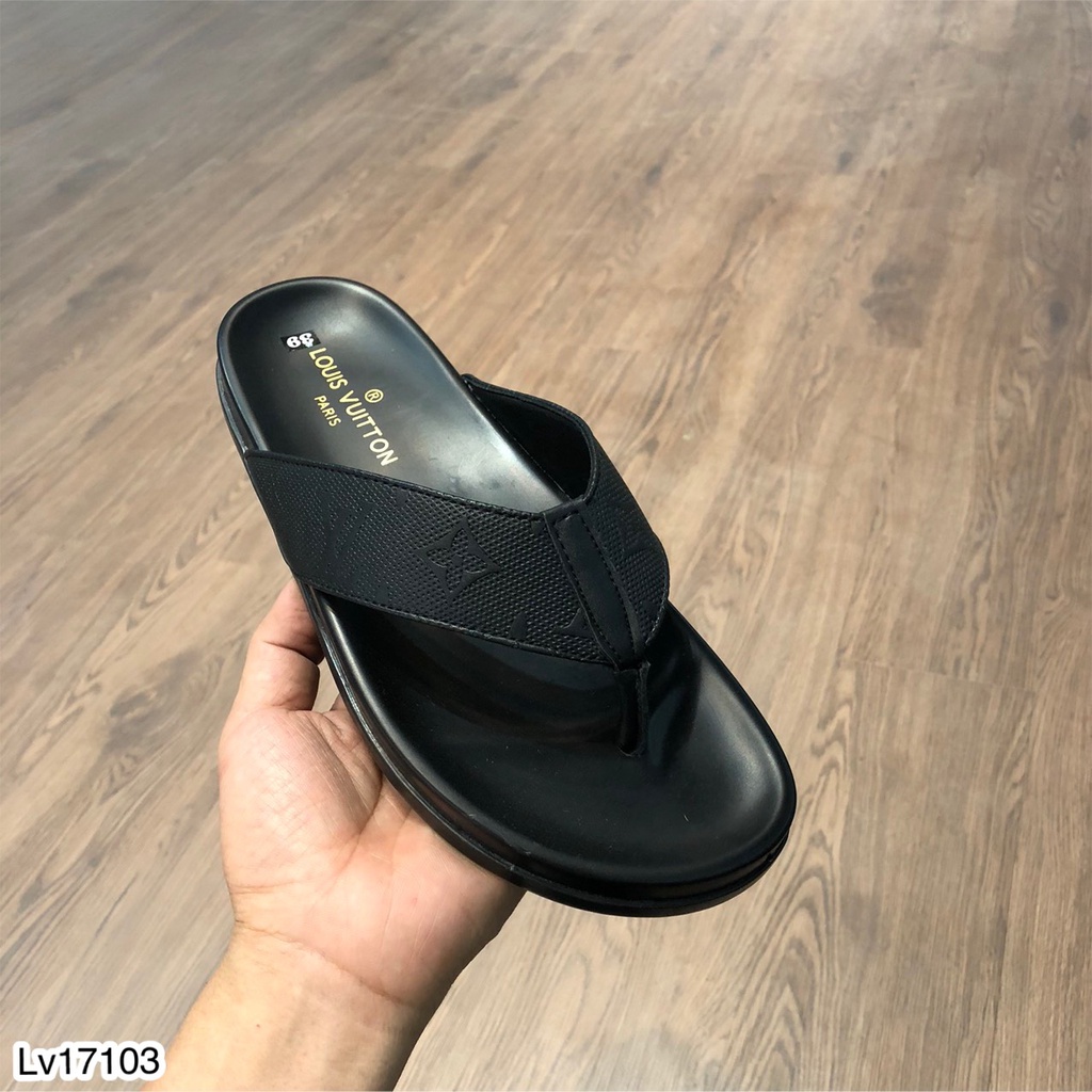 Dép Xỏ Ngón Nam Phối Họa Tiết In Chìm Sang Trọng Lịch Sự - Dép Tông Cao Cấp Dành Cho Nam DT FASHION MENWEAR