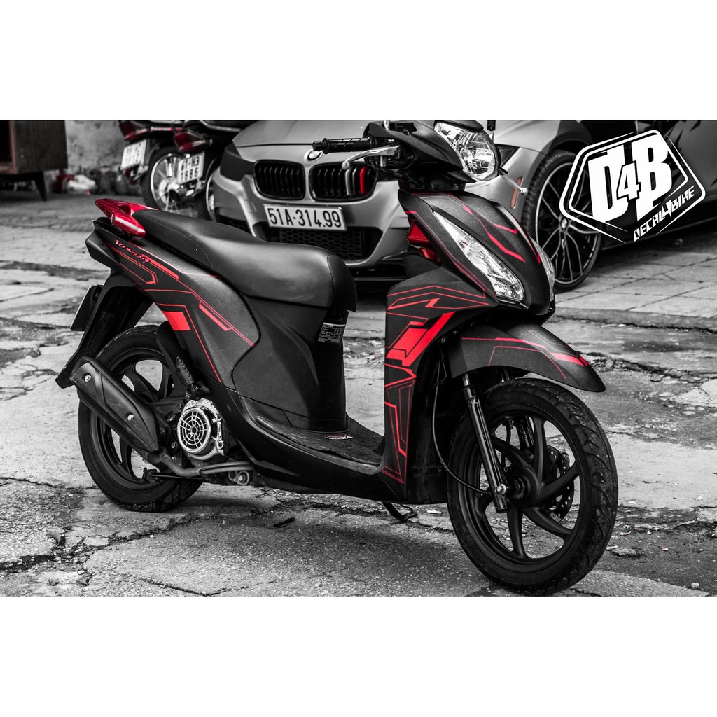 Tem trùm xe Vision Red Lighting