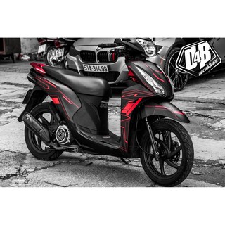 [D4B-Tem chuẩn xịn] Tem trùm xe Vision Red Lighting