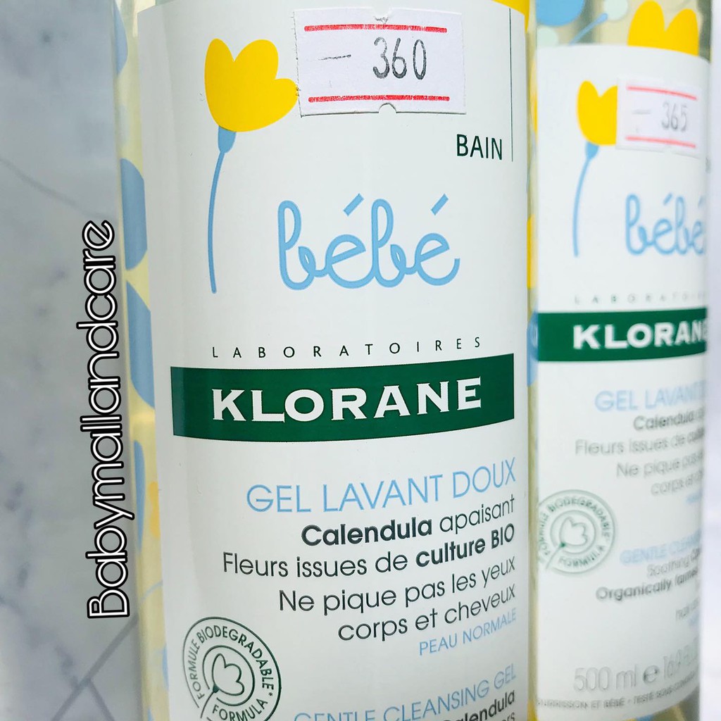 TẮM GỘI TOÀN THÂN HOA CÚC DỊU NHẸ KLORANE BÉBÉ MẪU MỚI 2019