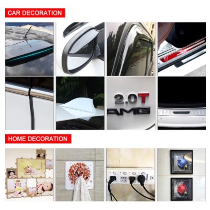 Cuộn băng keo hai mặt trong suốt 2m tiện lợi