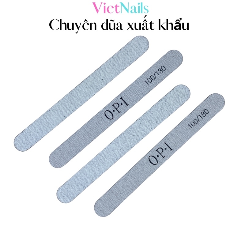 Dũa Móng Tay Làm Móng Gel Móng Tự Nhiên OPI Loại Mỏng Nhám Xám Dày 1.1 mm