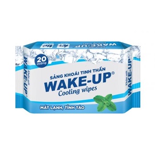 Khăn ướt Wake-Up Cool hương bạc hà gói 20 miếng