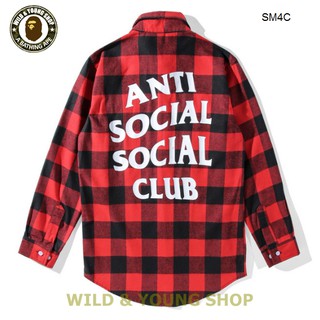 [Sẵn] Áo Sơ Mi Flanne ASSC ( Anti Social Social Club ) (SM4)