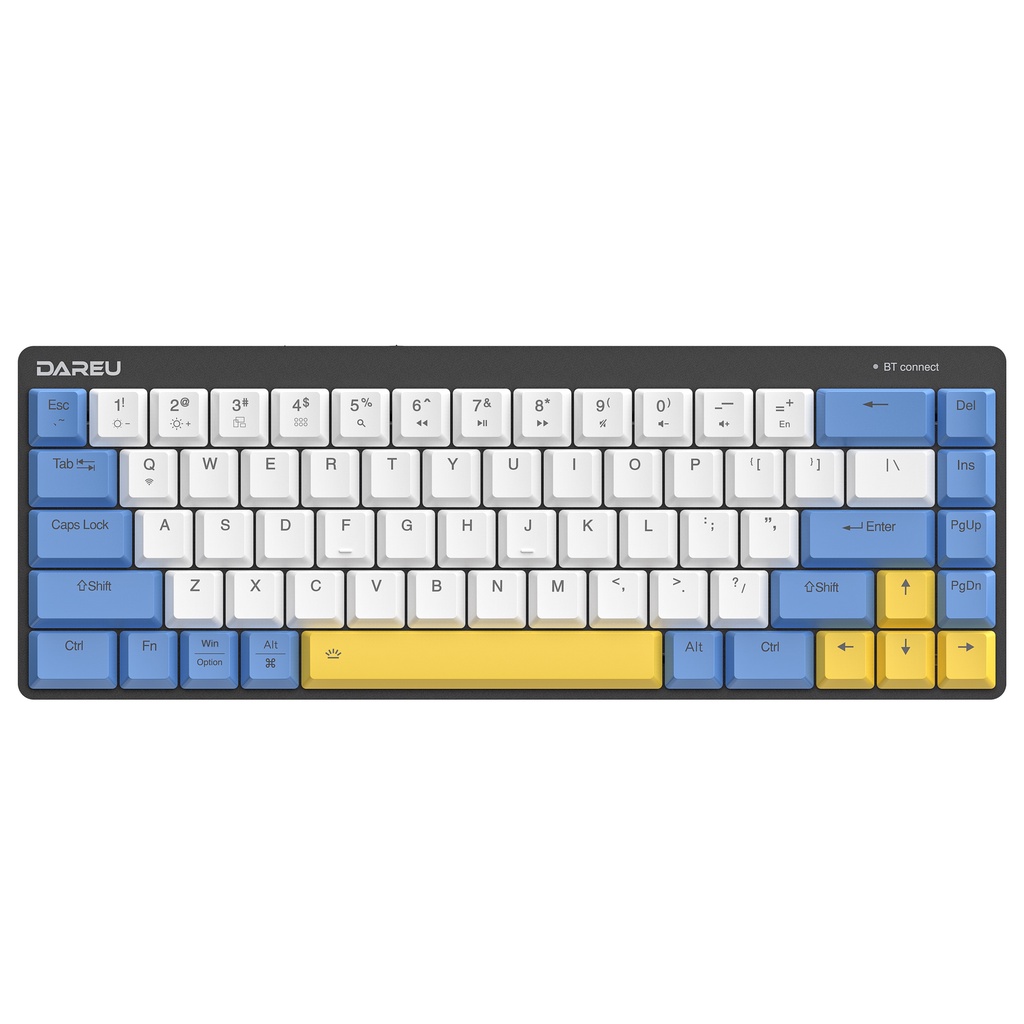 Bàn phím cơ Dareu EK868 Bluetooth WHITE 68KEY
