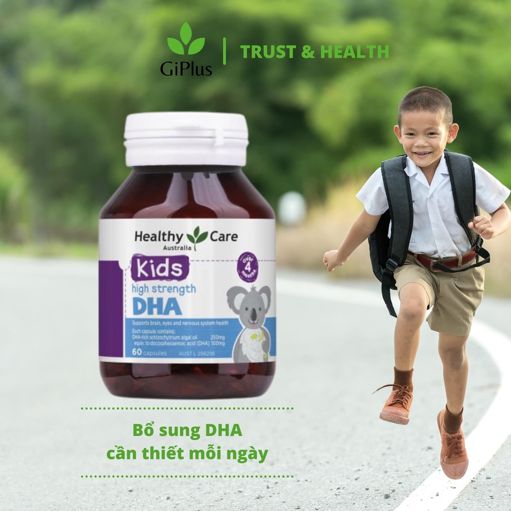 Viên Uống Bổ Sung DHA Cho Trẻ Healthy Care Kids High Strength DHA (60 viên/Lọ)