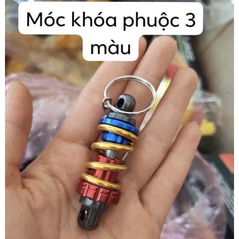 móc khoá phuộc 3 màu như hình