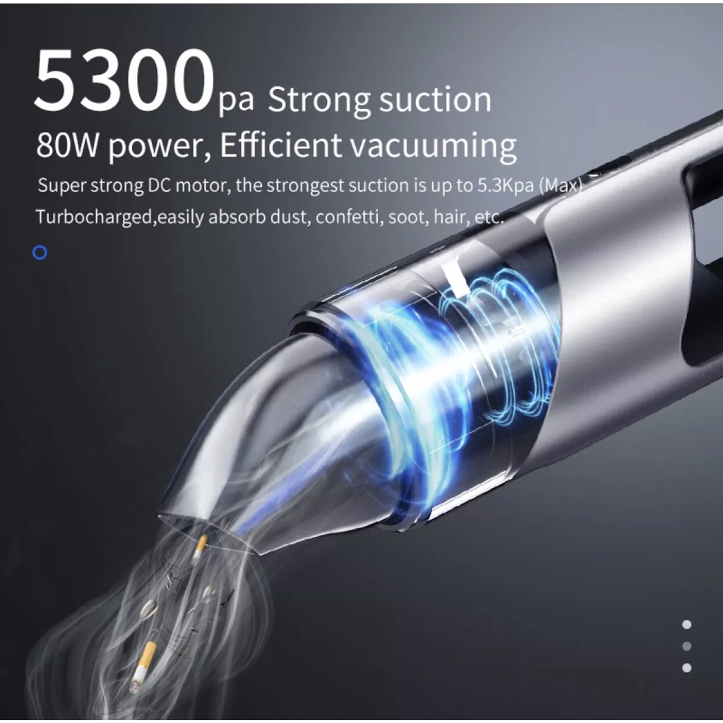 Máy hút bụi ô tô cầm tay chính hãng, Máy hút bụi không dây