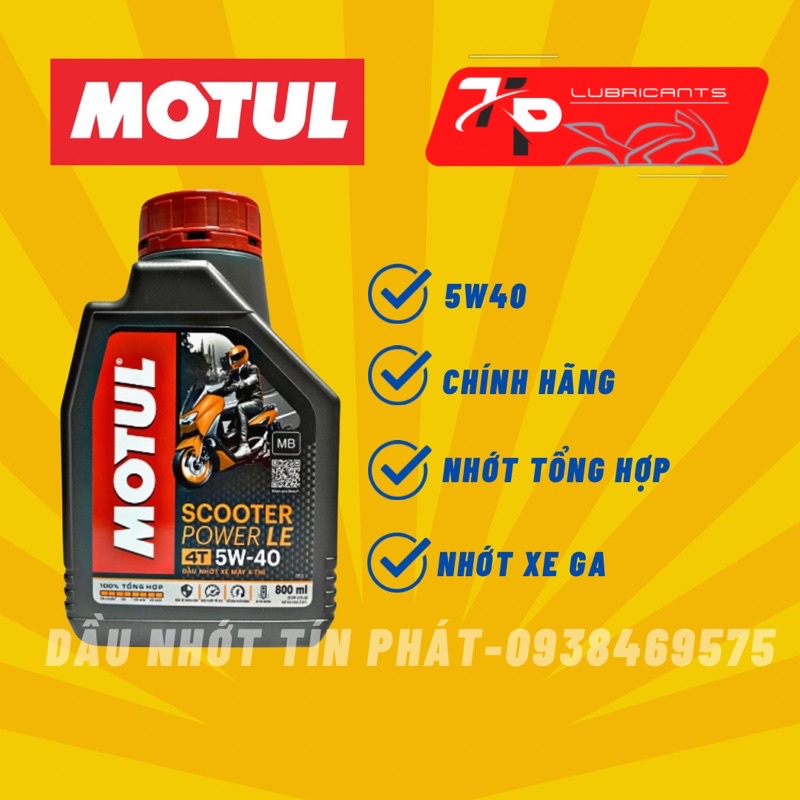 Dầu nhớt xe ga MOTUL SCOOTER POWER LE 4T 800mL, 5W40, CHÍNH HÃNG #6
