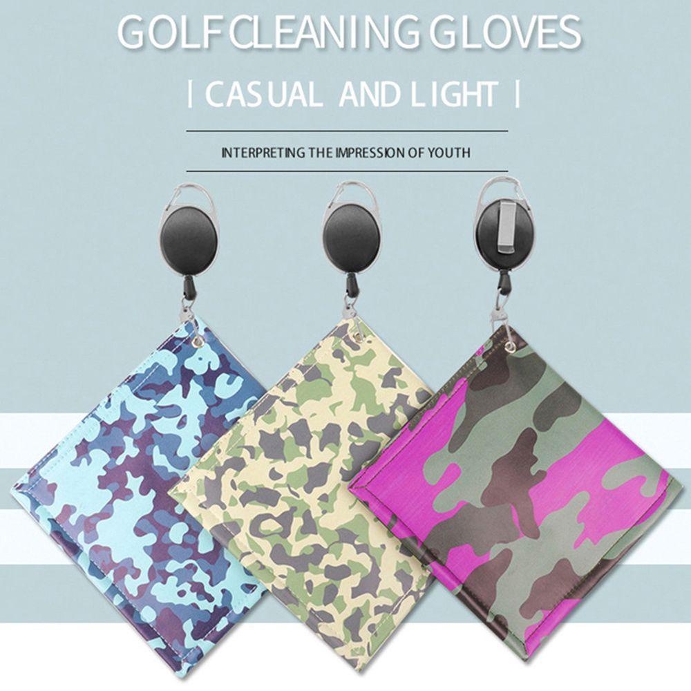 1 Khăn Lau Chùi Gậy Đánh Golf Bằng Vải Oxford Hai Mặt Thấm Hút Mồ Hôi Có Thể Thu Gọn