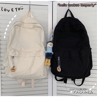 Balo canvas basic trơn có sẵn