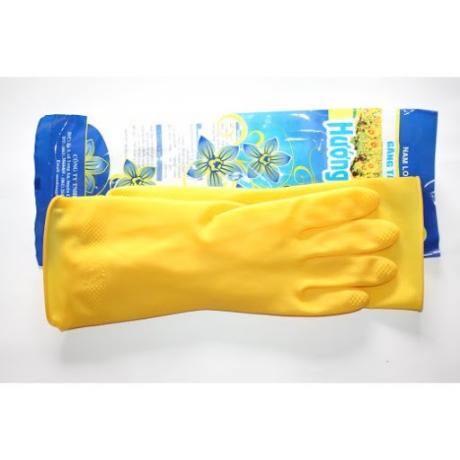 Combo 10 đôi Găng tay cao su rửa chén - Găng tay chống khuẩn khử mùi Hướng Dương - màu vàng