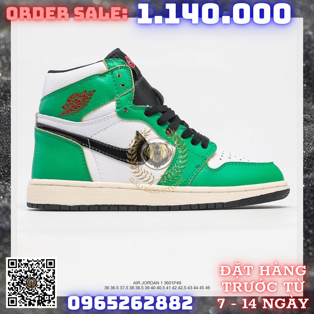 GIÀY SNEAKER MÃ SẢN PHẨM_Air Jordan 1 High OG WMNS “Lucky Green” NHIỀU MÀU PHONG CÁCH FULLBOX + FREESHIP