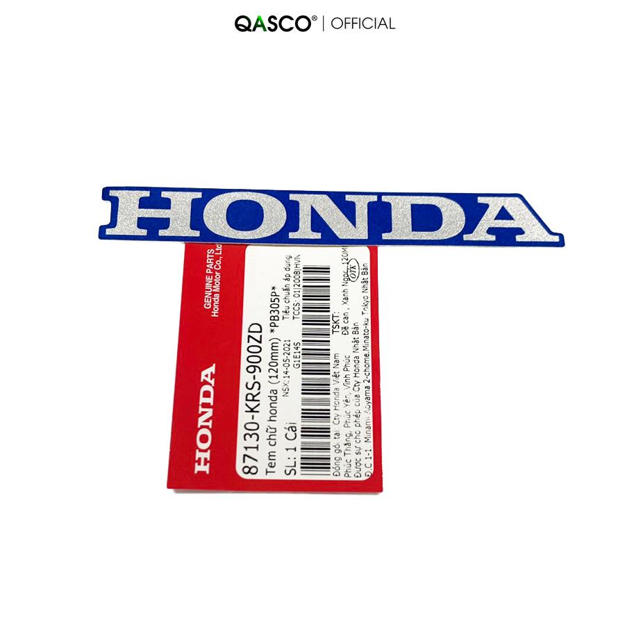 Tem chữ HONDA màu PB305P kích thước 120mm  QA(87130KRS900ZD) _( 323)