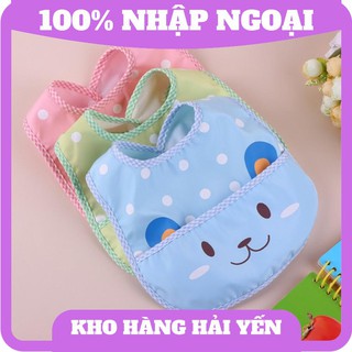 Yếm/khăn vải ăn dặm hình mèo kute cho bé