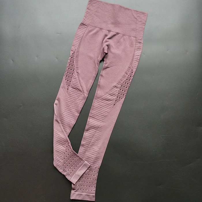 Quần thể thao nữ màu trơn cạp cao thoáng khí | BigBuy360 - bigbuy360.vn